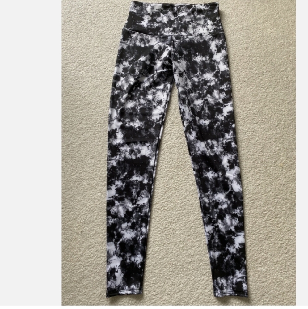 No Boundaries Black and White Tie-Dye Jeggings